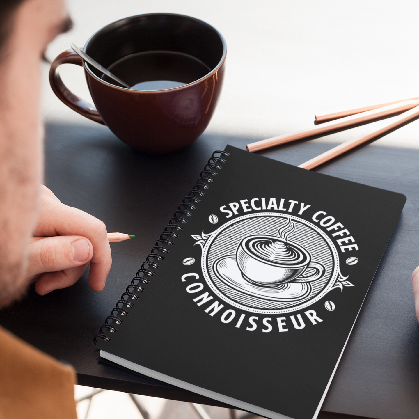 Specialty Coffee Connoisseur Journal Notebook - Specialty Coffee Connoisseur