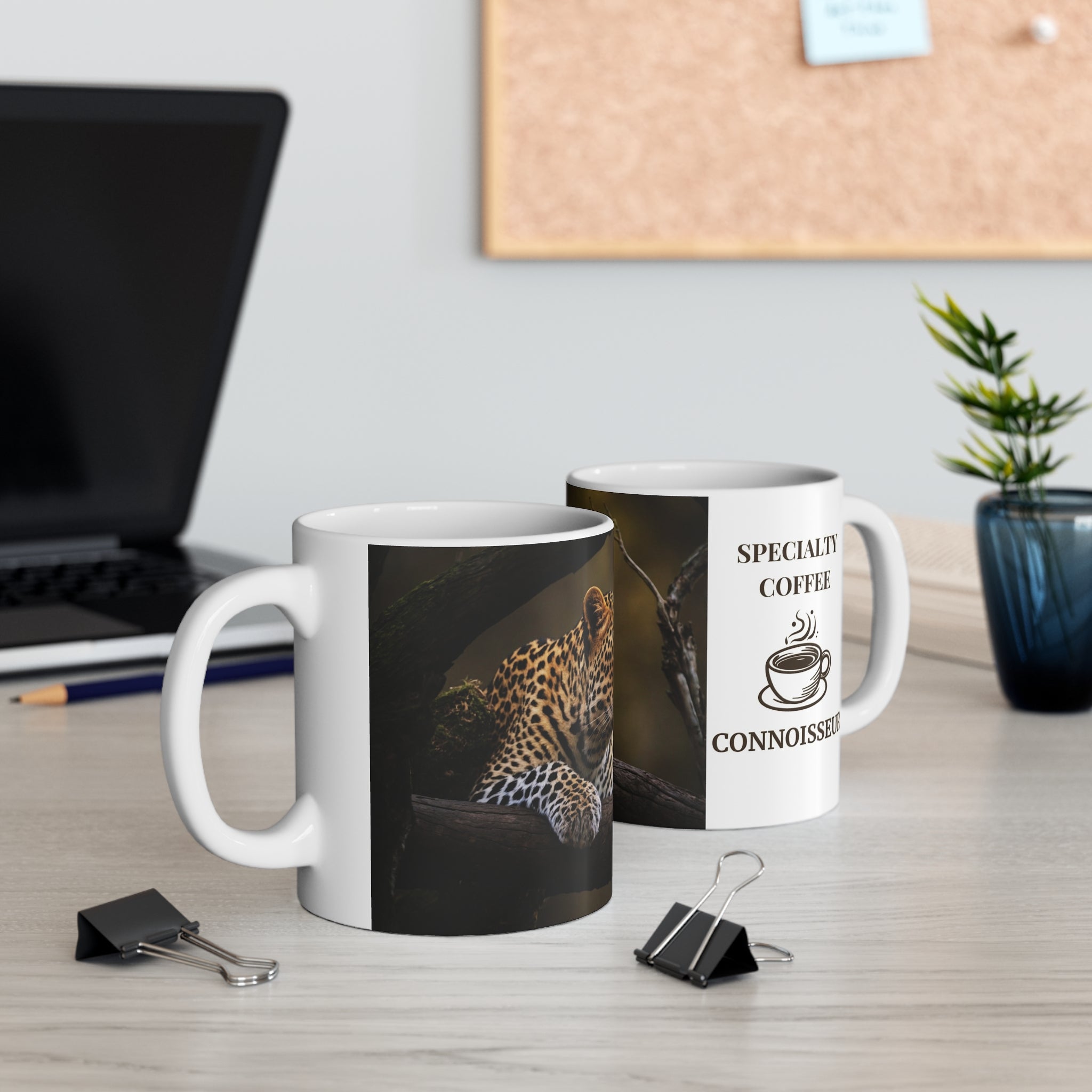 Leopard, Mug, 11oz - Specialty Coffee Connoisseur