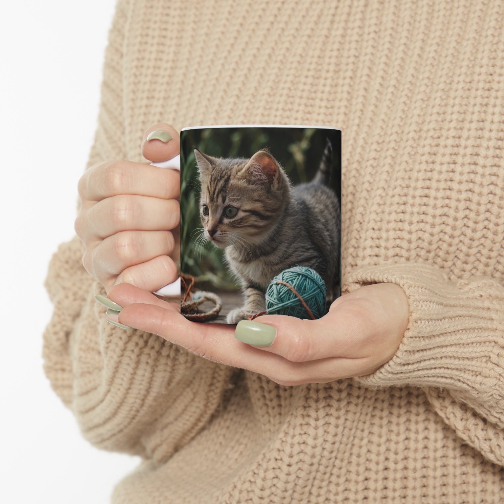 Yarn Kitten, Mug, 11oz - Specialty Coffee Connoisseur