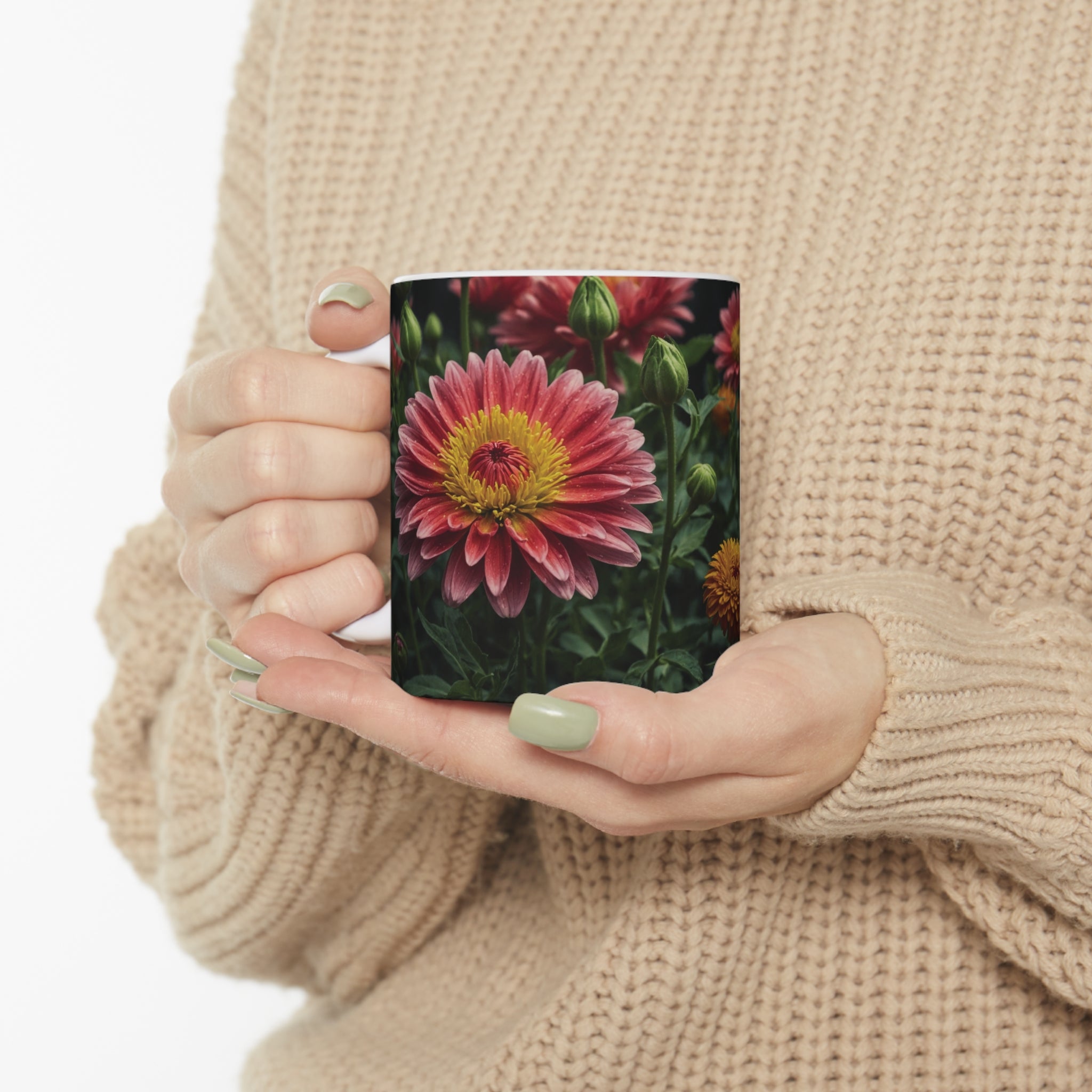 Flower, Mug, 11oz - Specialty Coffee Connoisseur