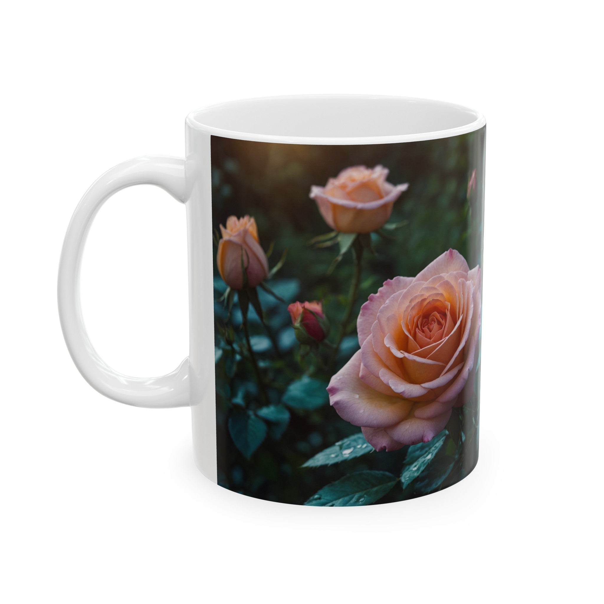 Rose, Mug, 11oz - Specialty Coffee Connoisseur