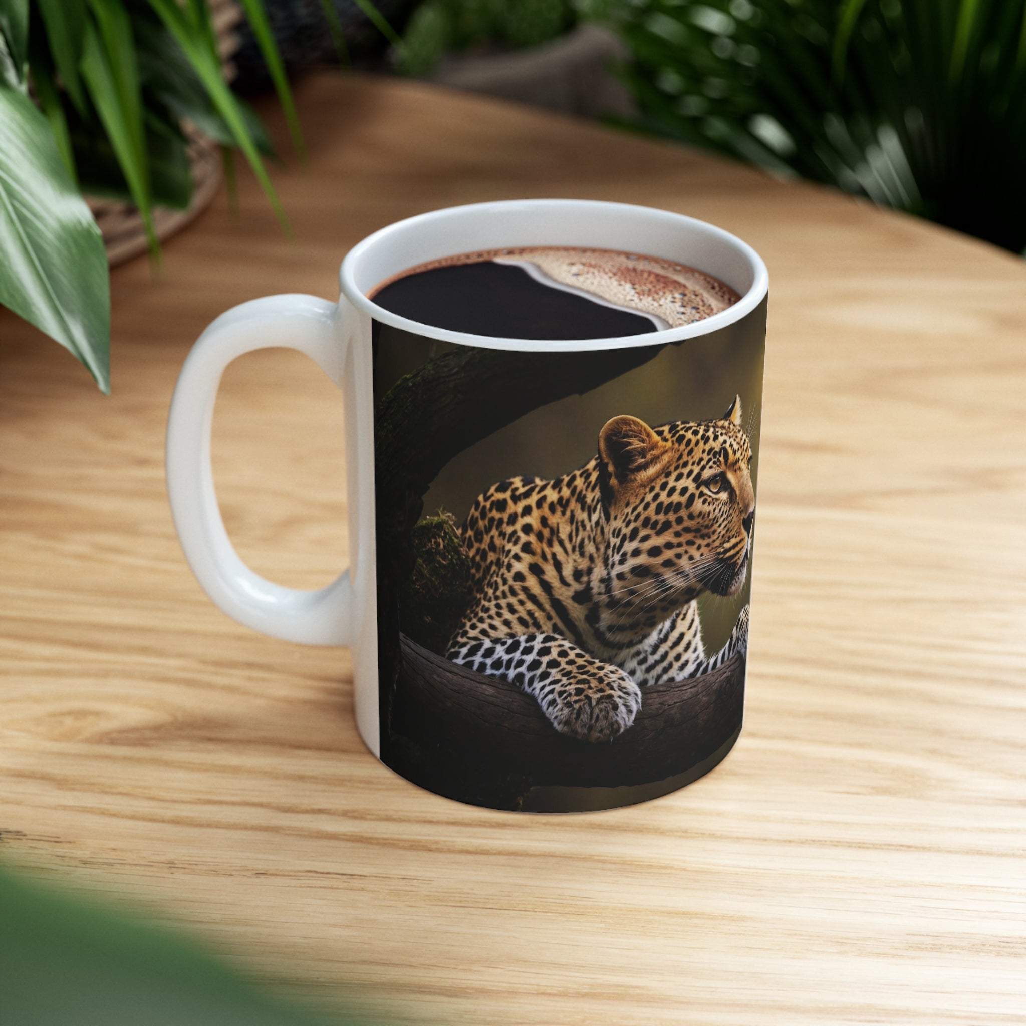 Leopard, Mug, 11oz - Specialty Coffee Connoisseur