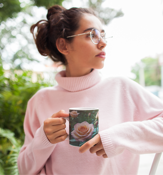 Rose, Mug, 11oz