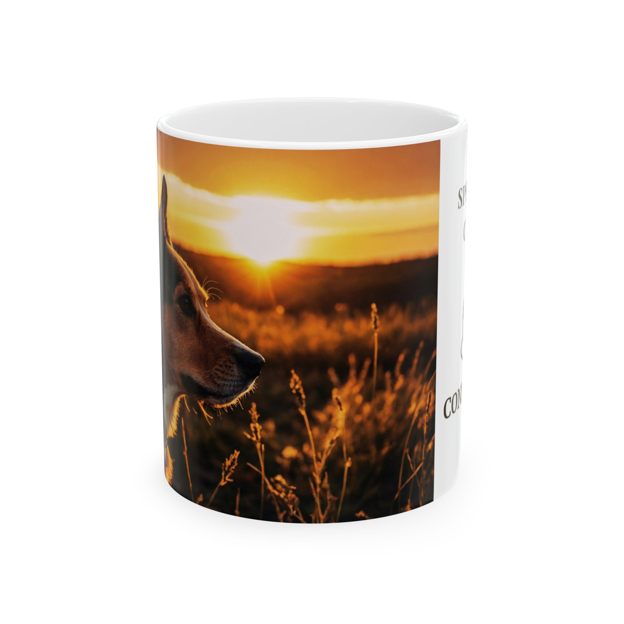 Dog Sunset, Mug, 11oz - Specialty Coffee Connoisseur