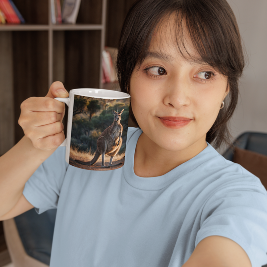 Kangaroo, Mug, 11oz